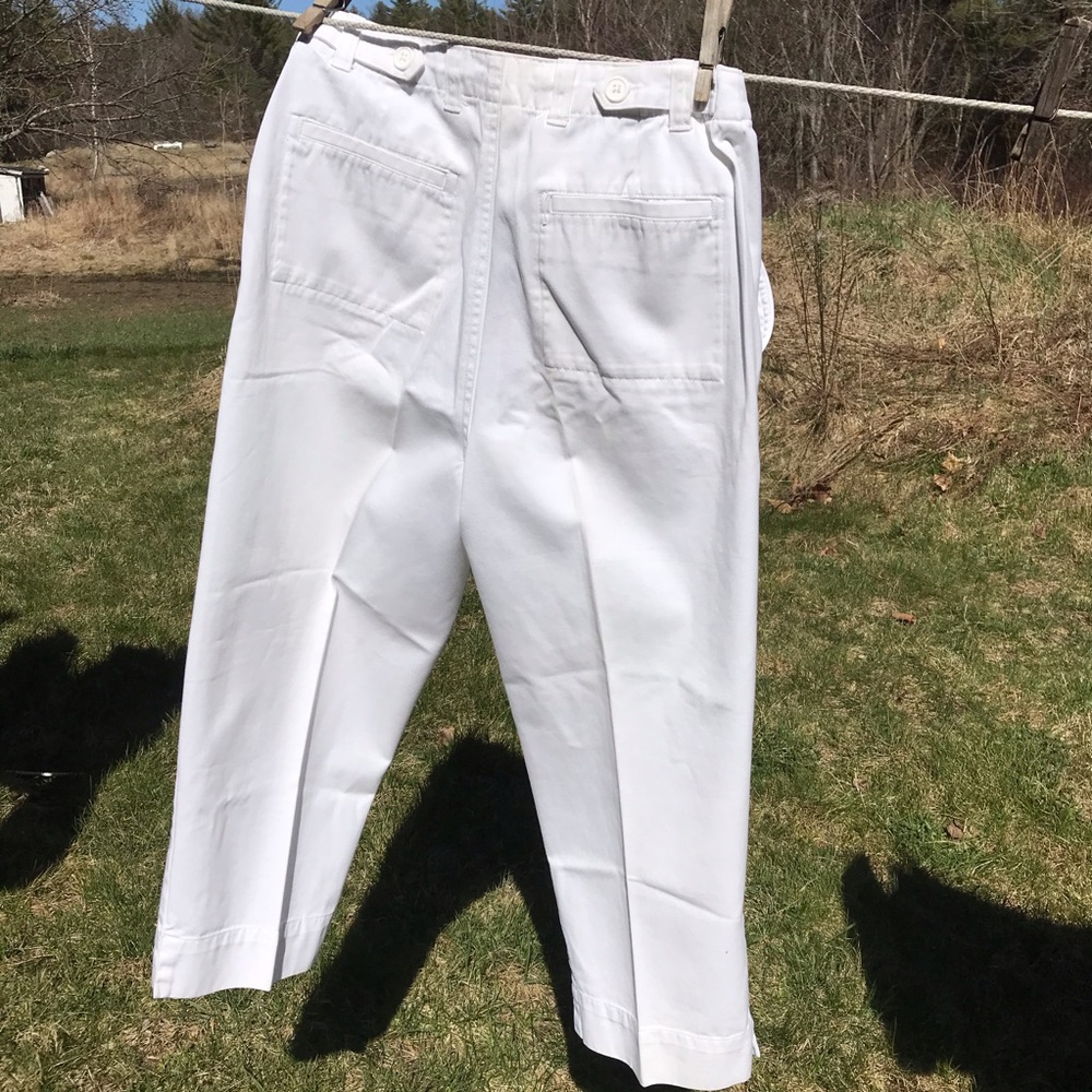 Vintage hi-waisted capris St. John’s Bay 4P white